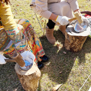 01.アルミのお皿づくり体験